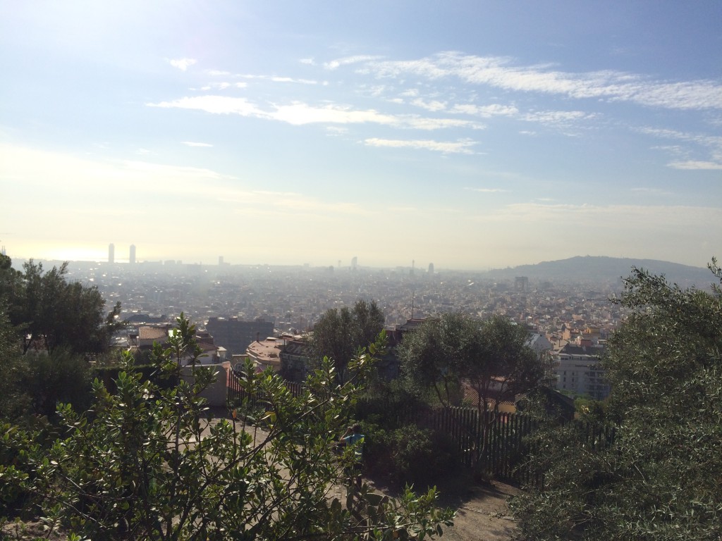 Blick vom Gaudi Park Barcelona