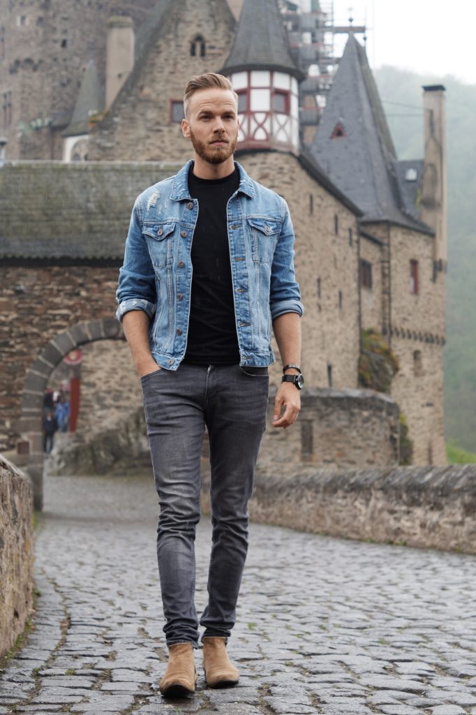 Outfit Jeansjacke richtig kombinieren Jeans Jacke Denim Jacket Blog Blogger Fashionblogger Fashion Mode Herren Männer